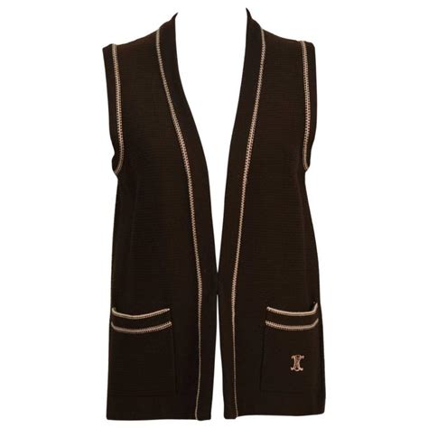 celine knit vest|CROPPED VEST IN WOOL .